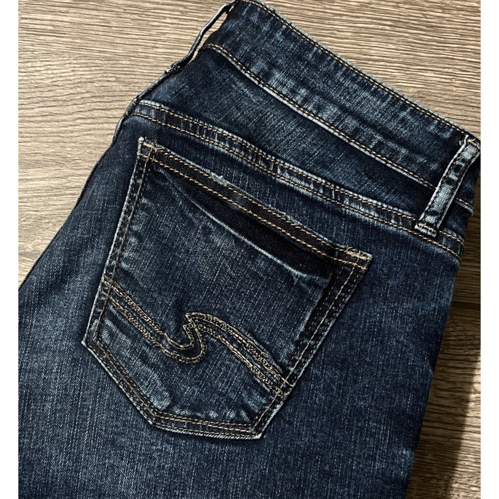 Silver Jeans Women's Elyse Slim Boot Mid Rise Jeans Size 28x31 (31x30.5)